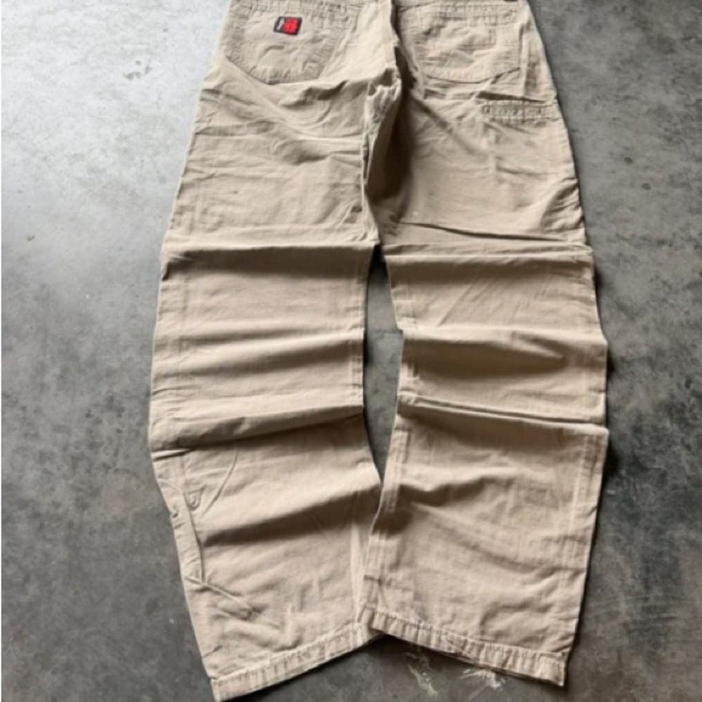 Men's Beige Cotton Work Pants